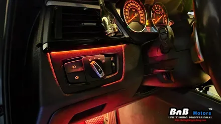 BMW 428i 컨버터블 실내 비노출 간접조명 엠비언트라이트 튜닝! 순정 느낌 그대로 눈부심없는 간접조명 무드램프 튜닝! 거제 부산 창원 비앤비모터스! / 거제 연초면