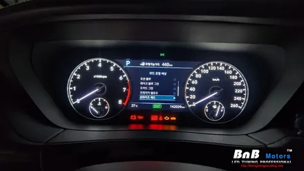 제네시스 EQ900 순정 엠비언트 밝기 업그레이드! 순정보다 10배 밝은 무드등 튜닝! 거제 부산 창원 비앤비모터스! / 거제 연초면