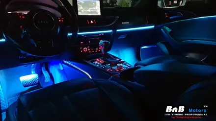 아우디 A6 A7 엠비언트의 업그레이드 버젼! 스마트 RGB 앰비언트 라이트 + RGB 풋램프 튜닝! / 거제 연초면