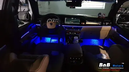 모하비 더 마스터 실내 무드램프 완성! 3세대 스마트 엠비언트라이트 튜닝! 경남 거제 창원 부산 진주 엠비언트 전문점 비앤비모터스! / 거제 연초면