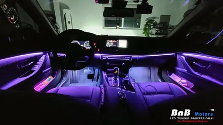 BMW 520d 비노출 엠비언트 튜닝으로 완벽해진 실내 무드등! 경남 거제 창원 부산 김해 울산 비앤비모터스 / 거제 연초면