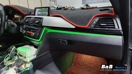 BMW 428i 컨버터블 실내 비노출 간접조명 엠비언트라이트 튜닝! 순정 느낌 그대로 눈부심없는 간접조명 무드램프 튜닝! 거제 부산 창원 비앤비모터스! / 거제 연초면