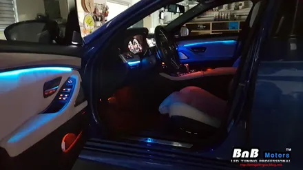 BMW M5(f10) 5시리즈 실내 무드등 업그레이드! 3세대 스마트 엠비언트라이트 튜닝! 거제 통영 진주 엠비언트 전문점 비앤비모터스 / 거제 연초면