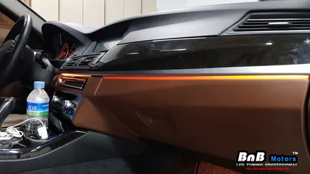 BMW 520d F10 5시리즈 스마트 히든 엠비언트! 순정 퀄리티의 엠비언트 라이트 튜닝! 부산 창원 거제 비앤비모터스 / 거제 연초면