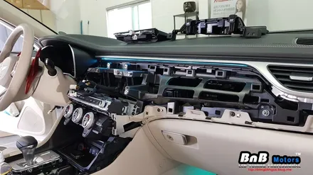 제네시스 G70 비노출 히든 엠비언트! 순정처럼 깔끔한 매립형 무드램프 튜닝! / 거제 연초면