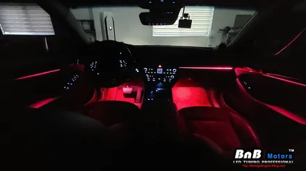 제네시스G80 엠비언트 튜닝은 이렇게! 순정처럼 깔끔한 비노출 매립형 엠비언트로 완벽해진 실내분위기!! 경남 거제 창원 진주 부산 엠비언트 성지! / 거제 연초면