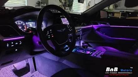 제네시스 G80(DH) 비노출 히든 엠비언트 무드등 튜닝으로 실형같이 세련된 실내 분위리를 느껴보세요. 야간 드라이빙이 즐거워지는 엠비언트 튜닝! 거제 창원 부산 비앤비모터스 / 거제 연초면