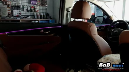 올 뉴 쏘렌토 실내 풀 컬러 RGB 엠비언트 튜닝~ 거제도 자동차 튜닝 [비앤비 모터스] / 거제 연초면