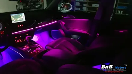 아우디 A6 A7 엠비언트의 업그레이드 버젼! 스마트 RGB 앰비언트 라이트 + RGB 풋램프 튜닝! / 거제 연초면