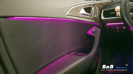 아우디 A6 A7 스마트 RGB 엠비언트 라이트 업그레이드! 더욱 밝고 선명한 실내 조명 무드램프 튜닝! / 거제 연초면
