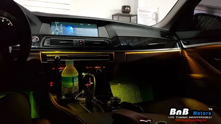 BMW 520d F10 5시리즈 스마트 히든 엠비언트! 순정 퀄리티의 엠비언트 라이트 튜닝! 부산 창원 거제 비앤비모터스 / 거제 연초면