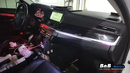 BMW 520d 비노출 간접조명 엠비언트 라이트 튜닝! 액티브 무빙 엠비언트 튜닝! 거제 부산 창원 비앤비모터스! / 거제 연초면