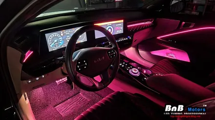 기아 K8 순정연동 비노출 DMX 엠비언트 라이트 튜닝! 조금은 아쉬웠던 순정 엠비언트를 업그레이드! 거제 창원 부산 엠비언트튜닝! 비앤비모터스! / 거제 연초면
