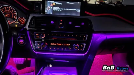 BMW 428i 컨버터블 실내 비노출 간접조명 엠비언트라이트 튜닝! 순정 느낌 그대로 눈부심없는 간접조명 무드램프 튜닝! 거제 부산 창원 비앤비모터스! / 거제 연초면