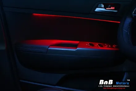 [거제 LED 튜닝] 기아 스포티지 QL  도어스커프+도어 캐치+도어 앰비언트 장착 / 거제 연초면
