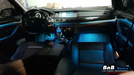 BMW 520d F10 5시리즈 스마트 히든 엠비언트! 순정 퀄리티의 엠비언트 라이트 튜닝! 부산 창원 거제 비앤비모터스 / 거제 연초면