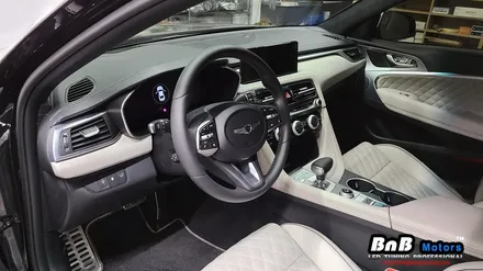 2021 제네시스 G70 페이스리프트 실내 무드등 튜닝! 대시보드 비노출 엠비언트와 도어포캣 무드등 조합으로 깔끔한 실내 감성튜닝! 경남 거제 창원 부산 진주 비앤비모터스 / 거제 연초면
