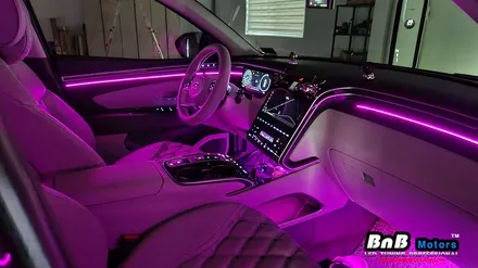 투싼 NX4 순정연동 DMX 매립형 엠비언트 무드등 튜닝! 밋밋했던 순정 엠비언트에 날개를 달아보자! 차량 가득 감성 넘치는 무드램프 튜닝! 거제 창원 부산 비앤비모터스! / 거제 연초면