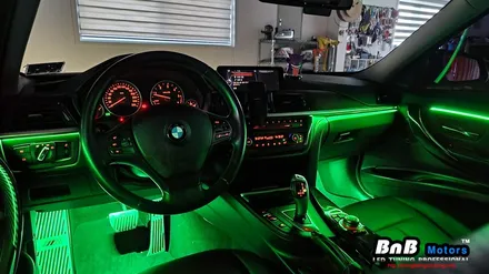 BMW 320d 매립형 DMX 엠비언트 라이트 튜닝! 실내 분위기를 바꿔주는 최고의 튜닝 아이템! 야간 드라이빙이 즐거워집니다! 거제 부산 창원 비앤비모터스! / 거제 연초면