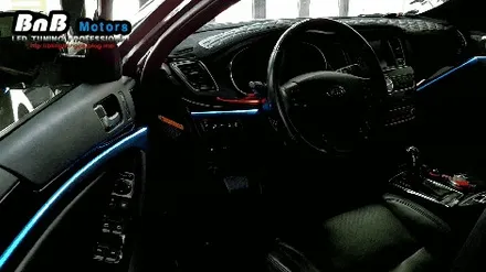 더뉴K7 실내 전체 RGB 풀 컬러 엠비언트 무드 램프 장착, 거제도 자동차 튜닝 [비앤비 모터스] / 거제 연초면