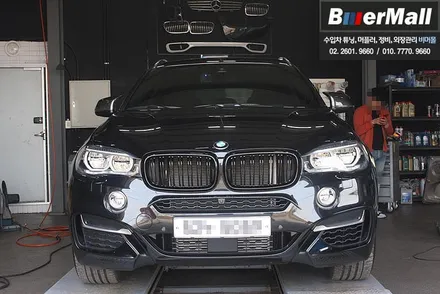 회원님의 \'BMW F16 X6 M50d\' - BMW F16 X6 전용 알루미늄 사이드스텝, X6M 타입 유광블랙 그릴 장착 [비머몰 작업사진 + 일산수입차튜닝 + 일산수입차정비 + / 일산서구 법곳동
