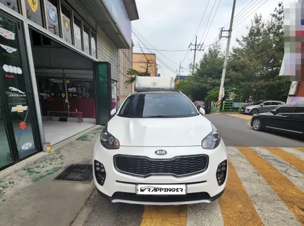 양주 랩핑 루프스킨 노후로 재시공된 스포티지ql / 양주시 덕정동