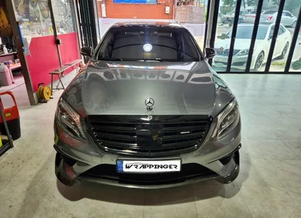 벤츠 W222 S63 AMG 라이트필름 시공과 휠 포인트랩핑 / 양주시 덕정동