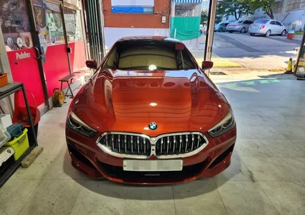 BMW G15 840D 전체랩핑 화이트컬러 / 양주시 덕정동