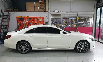 벤츠 cls400 라이트PPF / 사이드스컷크롬데칼 포인트랩핑 / 양주시 덕정동