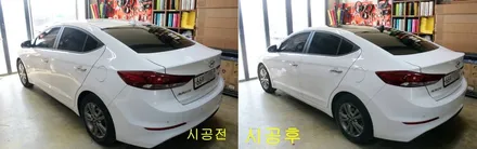 아반떼AD 루프스킨 시공 / 양주시 덕정동