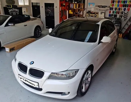 BMW E90 320D 오염된 루프스킨 깨끗히 재시공하세요_랩핑거    서울,남양주,양주,의정부 랩핑전문샾 / 양주시 덕정동