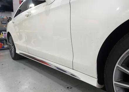 벤츠 cls400 라이트PPF / 사이드스컷크롬데칼 포인트랩핑 / 양주시 덕정동
