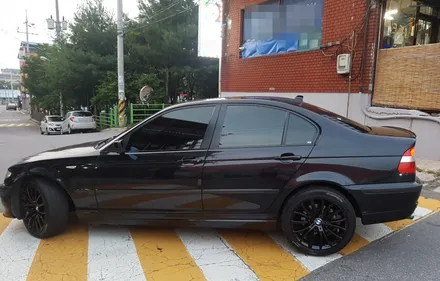 bmw e46 윈도우 크롬->블랙 랩핑시공으로 포스있게! / 양주시 덕정동