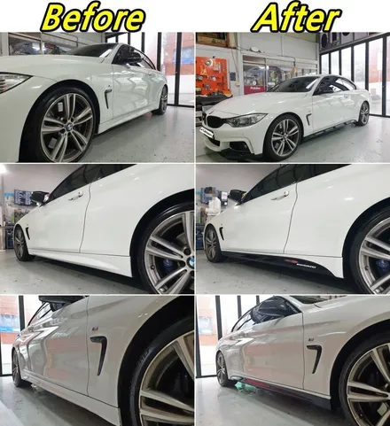 BMW 428i 컨버터블 사이드m퍼포먼스 데칼시공_랩핑거 / 양주시 덕정동