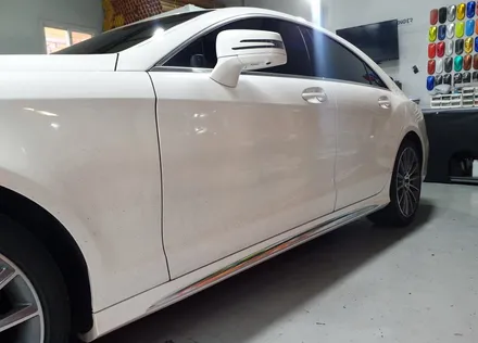 벤츠 cls400 라이트PPF / 사이드스컷크롬데칼 포인트랩핑 / 양주시 덕정동