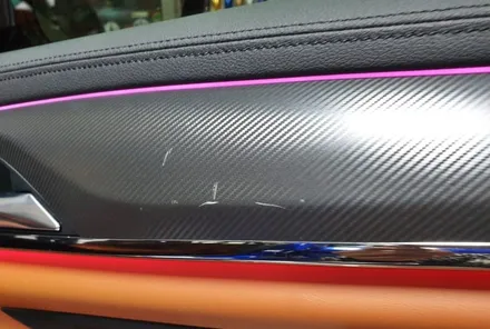 BMW 5시리즈 고성능 세단 M5 실내카본 랩핑시공 / 양주시 덕정동