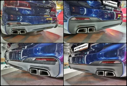 BMW 550d 디퓨져 랩핑 카본연출하기? / 양주시 덕정동