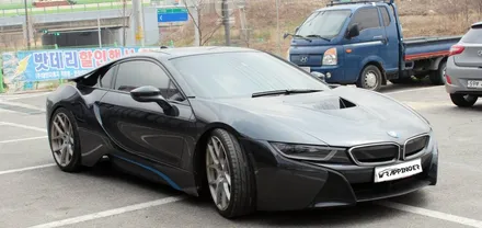 BMW i8 실내 카본랩핑시공 / 양주시 덕정동