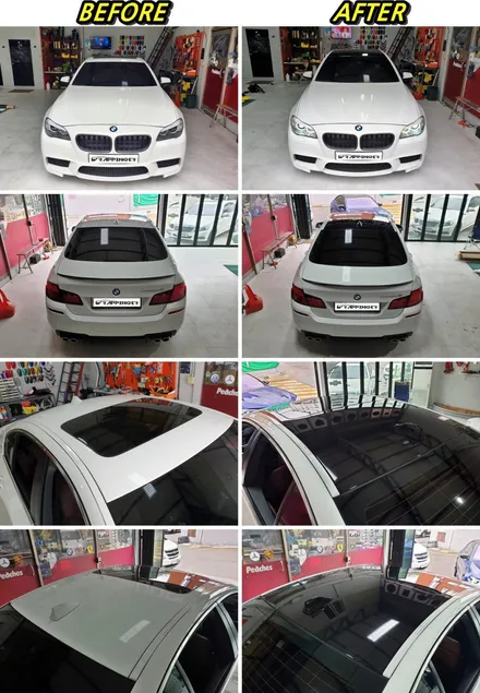 BMW F10 하이브리드5 루프스킨시공은 3M2080 필름이죠 / 양주시 덕정동