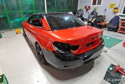 BMW 428i 컨버터블 다이아몬드레드 전체랩핑 시공_양주 랩핑거 / 양주시 덕정동