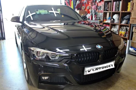 BMW 320D 라이트필름 & 그릴 M3색데칼 / 양주시 덕정동