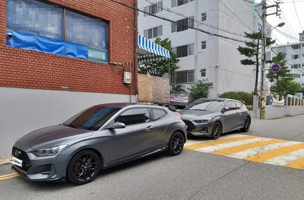 현대 신형 벨로스터 루프스킨 시공으로 스포티해지기 / 양주시 덕정동
