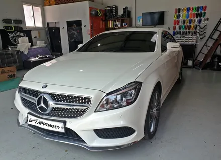 벤츠 cls400 라이트PPF / 사이드스컷크롬데칼 포인트랩핑 / 양주시 덕정동