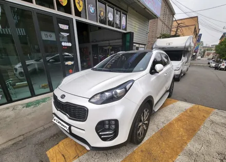 양주 랩핑 루프스킨 노후로 재시공된 스포티지ql / 양주시 덕정동