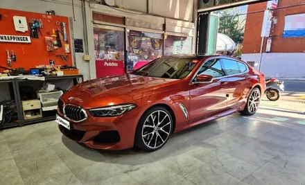BMW G15 840D 전체랩핑 화이트컬러 / 양주시 덕정동