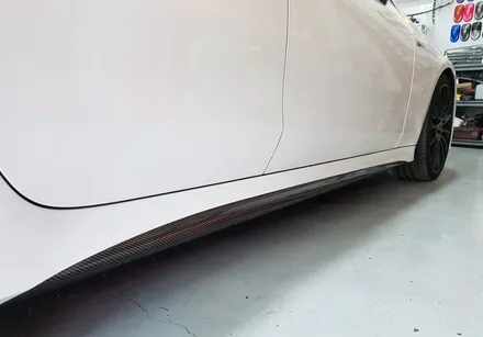 벤츠 CLS400 범퍼립 카본시공& 사이드스컷 카본라인시공 / 양주시 덕정동