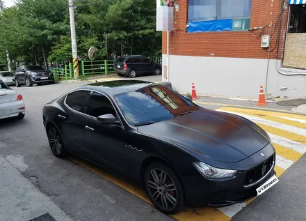 마세라티 기블리 전체랩핑_사틴블랙 전체랩핑_양주 랩핑거             서울,남양주,양주 ,의정부 랩핑전문샾 / 양주시 덕정동