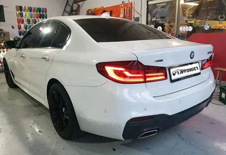 BMW G30 520D 전면후면 라이트필름 시공_랩핑거 / 양주시 덕정동