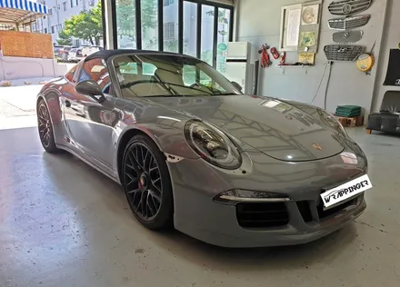 포르쉐 911 타르가 4GTS 락그레이 전체랩핑시공_랩핑거 / 양주시 덕정동