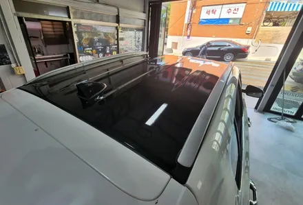 양주 랩핑 루프스킨 노후로 재시공된 스포티지ql / 양주시 덕정동